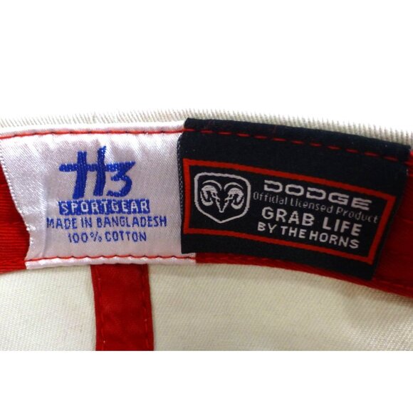 Dodge Motorsports NASCAR Beige Adjustable Hat "Grab Life By The Horns" Embroider - Picture 8 of 10